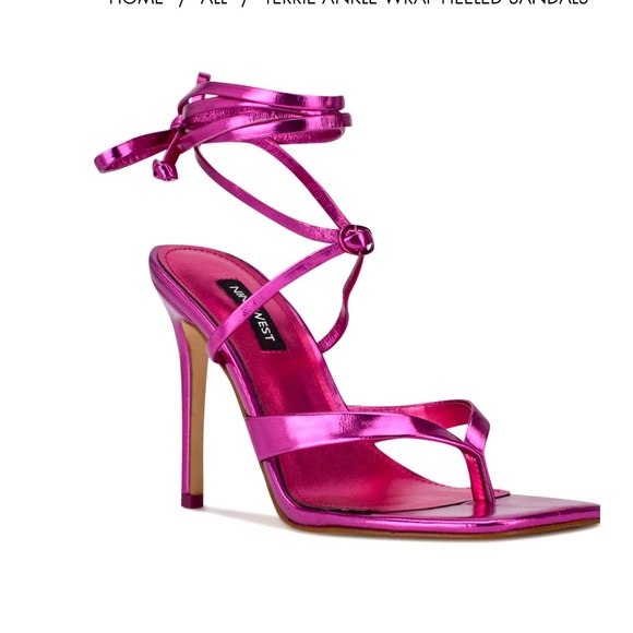 Nine West Shoes - Nine West chrome pink metallic high heels